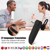 Traductor de voz inteligente portátil con Bluetooth, traductor de voz instantáneo, traductor de negocios en tiempo real, compatible con 22 idiomas
